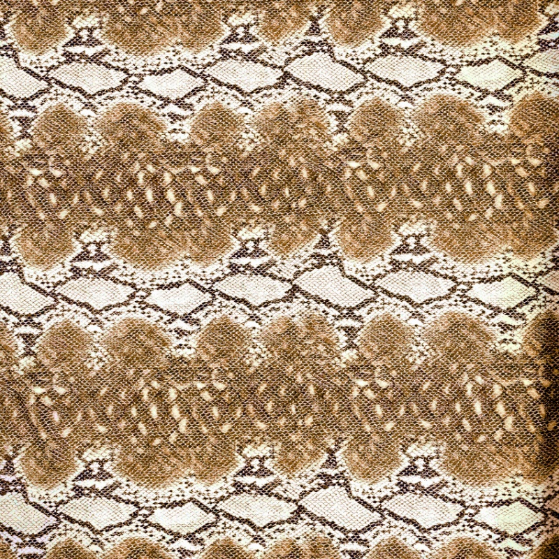 Brown Snakeskin Leatherette
